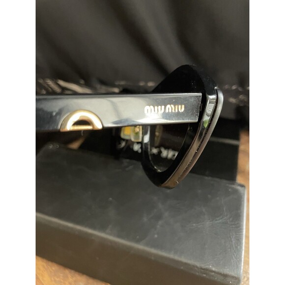 Miu Miu black and Gold frame sunglasses SMU 01X 67 15 06F -0A7 140 2N Made Italy main image 15